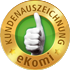 Das goldene Ekomi-Sigel wirdauf Basis von unabhängigenKundenmeinungen vergebenund steht für über 95%zufriedene Kunden
