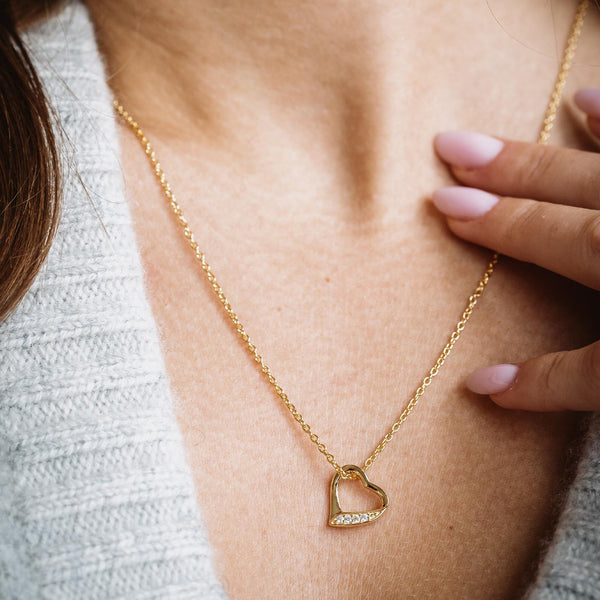 Schmuckset Gelbgoldvergoldet Zirkonia
