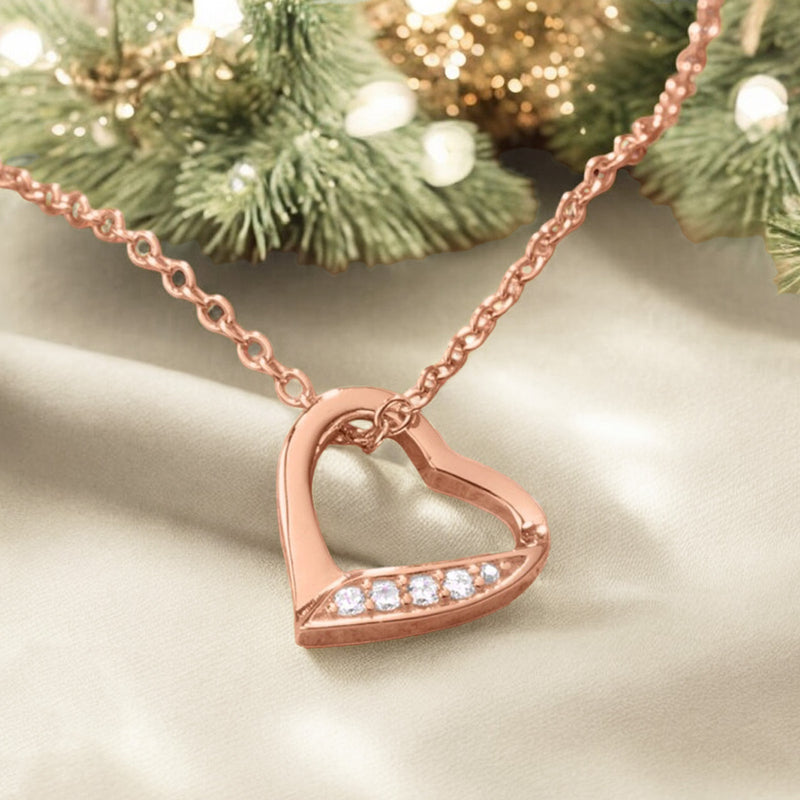 Heartbeat - Rosegold vergoldet - Zirkonia