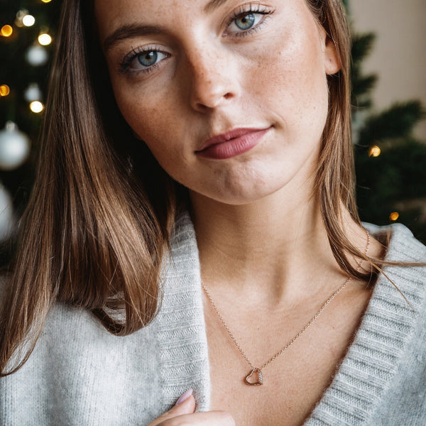 Heartbeat - Rosegold vergoldet - Zirkonia