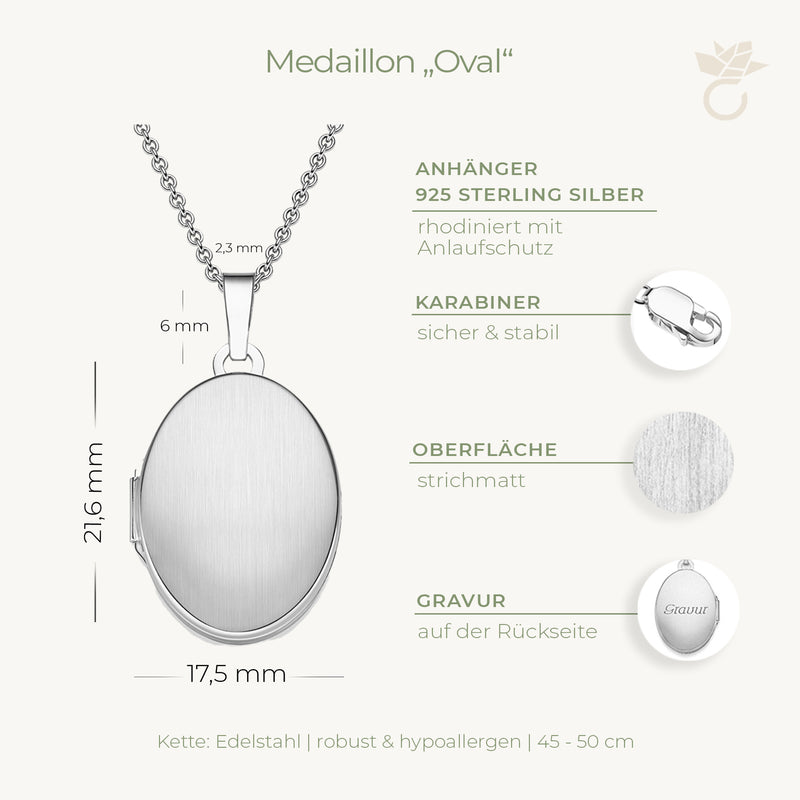 Oval - Silber 925