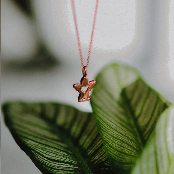 Love Angel - Rosegold vergoldet - Zirkonia