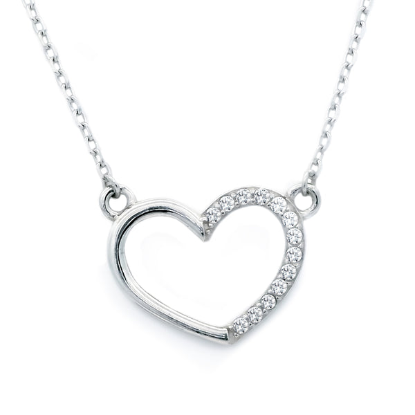 Kette Herz - Silber 925 - Zirkonia