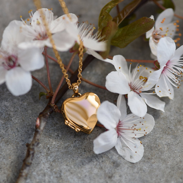 Smooth Heart - Gelbgold vergoldet