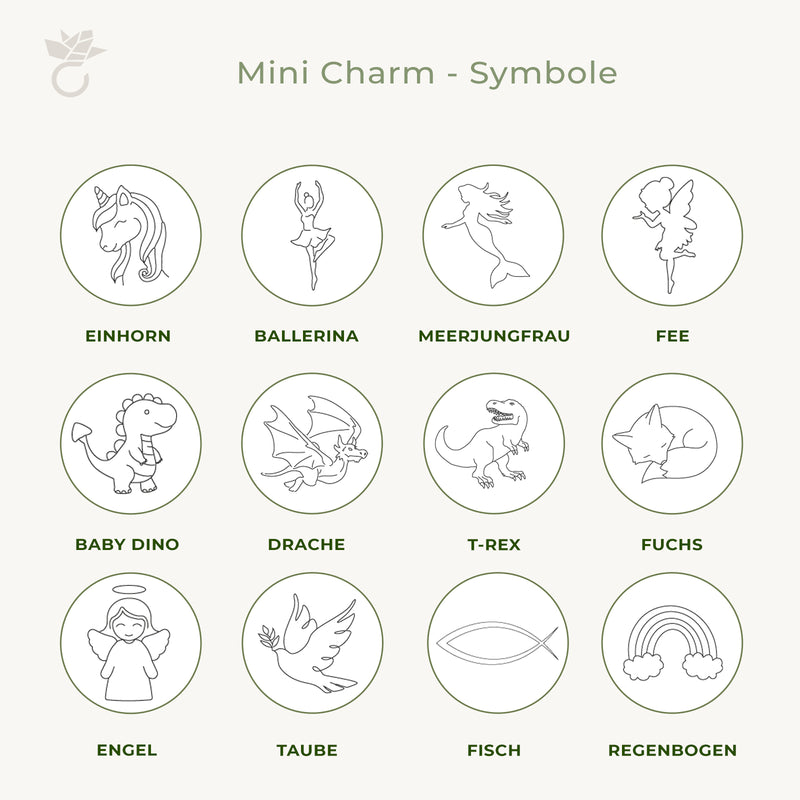 Mini Charm - Gelbgold vergoldet