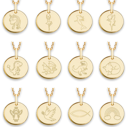 Mini Charm - Gelbgold vergoldet