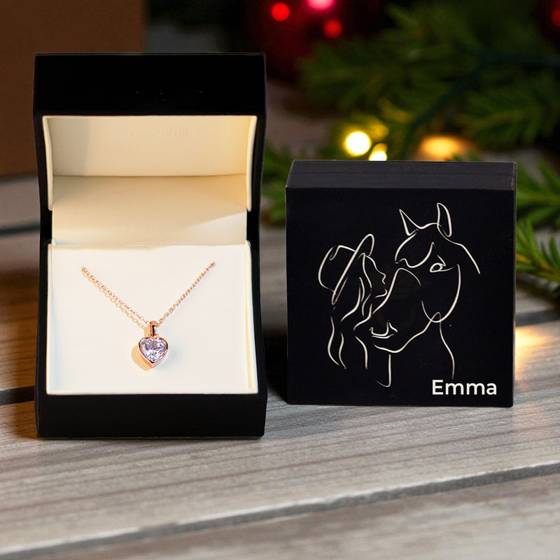 First Love - Rosegold vergoldet - Zirkonia