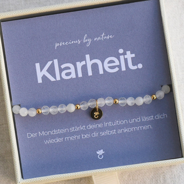 Essence of You - Edelstahl Gelbgold vergoldet - Mondstein