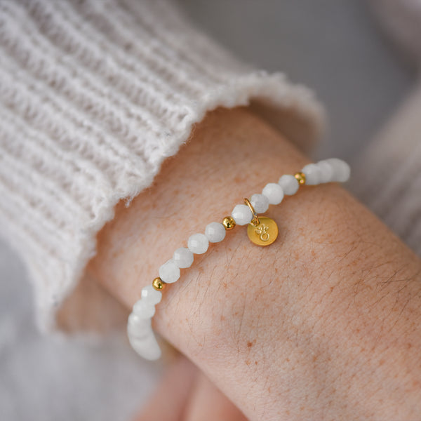 Essence of You - Edelstahl Gelbgold vergoldet - Mondstein