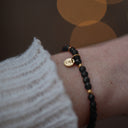 Essence of You - Edelstahl Gelbgold vergoldet - Onyx