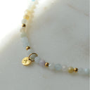 Essence of summer - Edelstahl Gelbgold vergoldet - Morganit