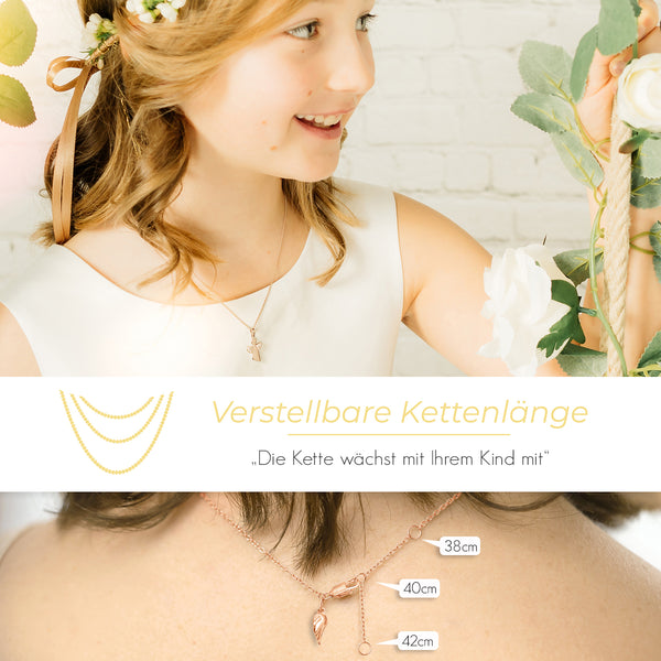 Angel Love - Rosegold vergoldet - Zirkonia