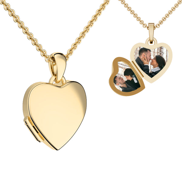 Smooth Heart - Gelbgold vergoldet