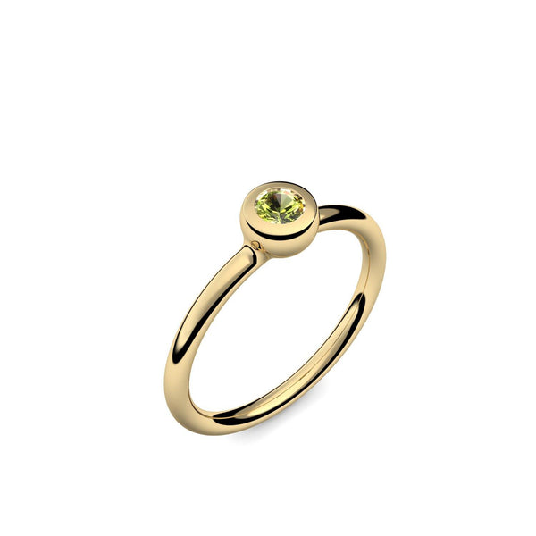 Antragsring Gelbgold Peridot