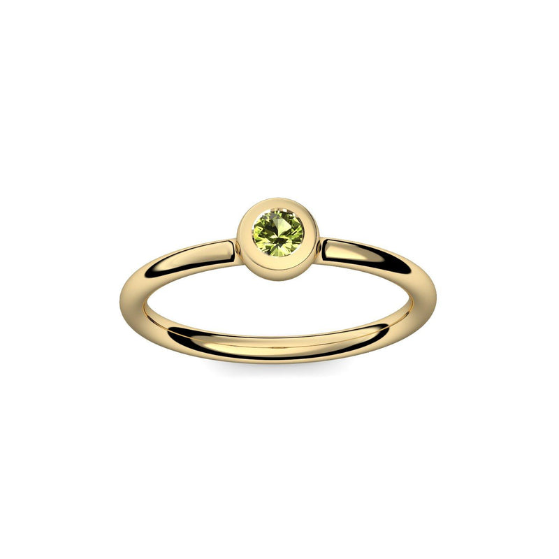 Antragsring Gelbgold Peridot