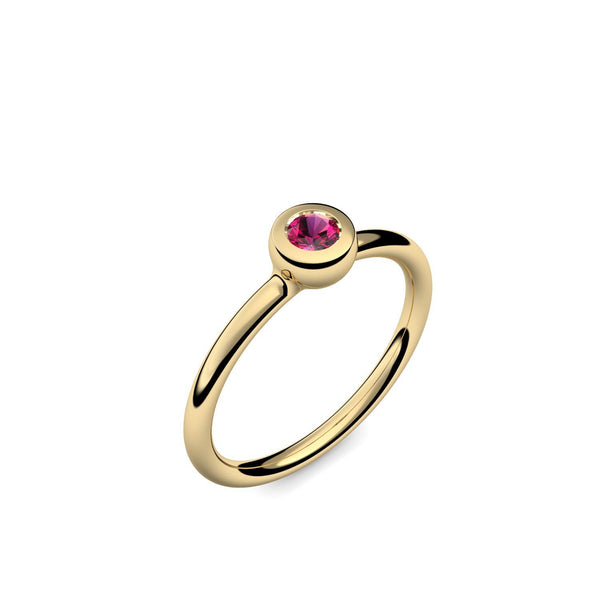 Antragsring Gelbgold Rubin