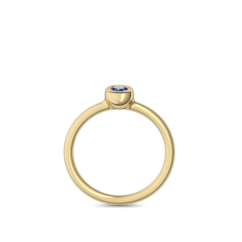 Antragsring Gelbgold Saphir