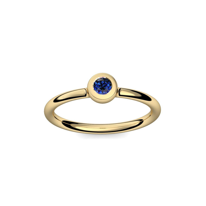 Antragsring Gelbgold Saphir