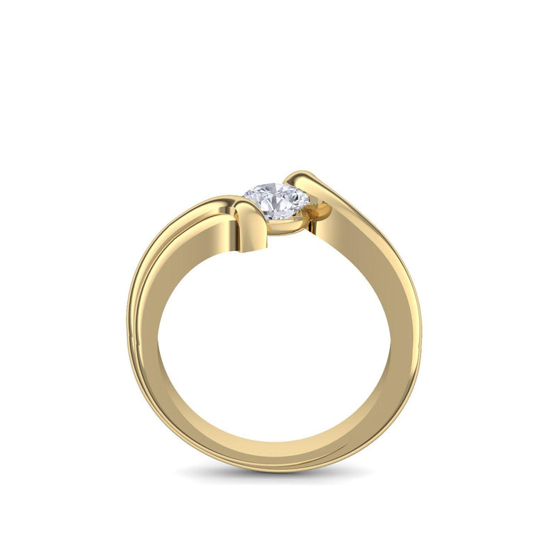 Antragsring Gelbgold Zirkonia