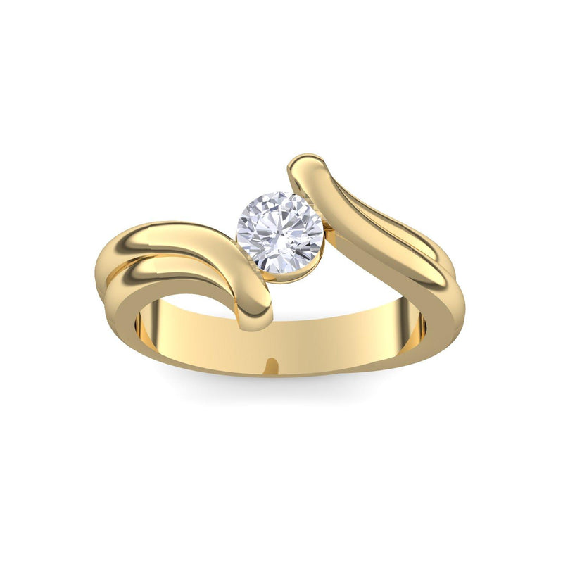 Antragsring Gelbgold Zirkonia