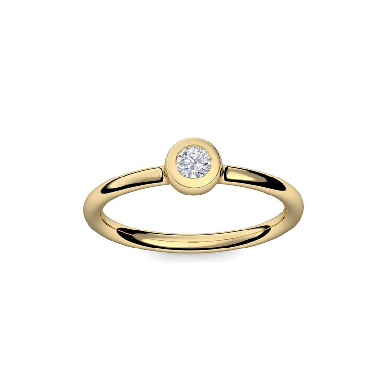 Antragsring Gelbgold Zirkonia