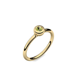 Antragsring Gelbgoldvergoldet Peridot