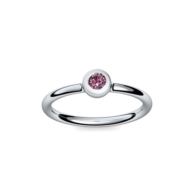 Antragsring Platin Turmalinpink