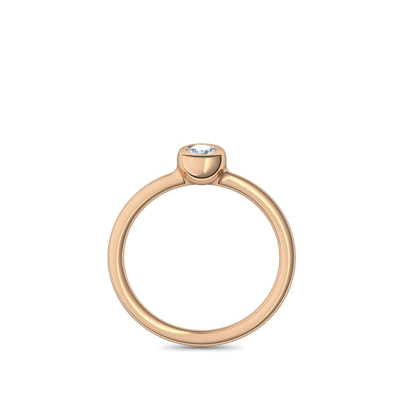 Antragsring Rosegold Aquamarin