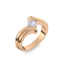 Antragsring Rosegold Brillant