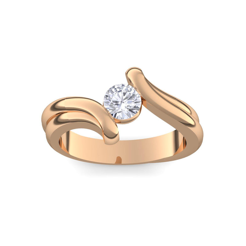 Antragsring Rosegold Brillant