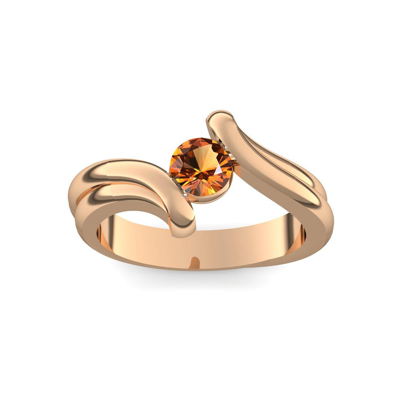 Antragsring Rosegold Citrin