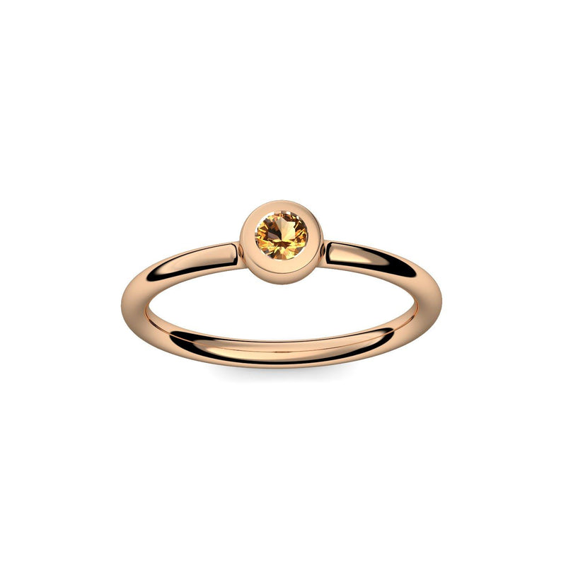 Antragsring Rosegold Citrin