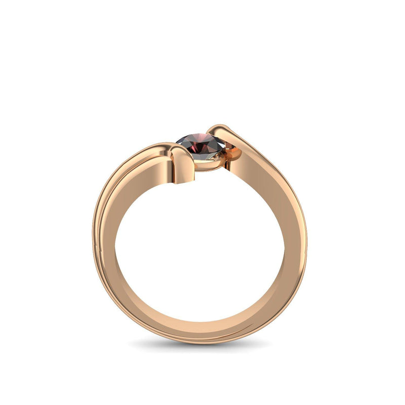 Antragsring Rosegold Granat