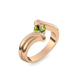 Antragsring Rosegold Peridot