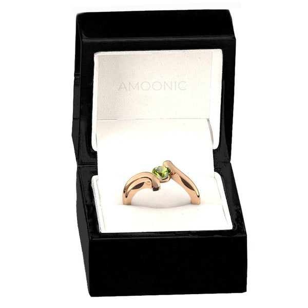 Antragsring Rosegold Peridot