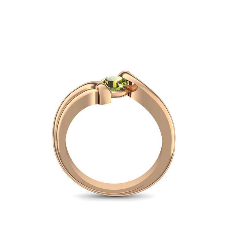 Antragsring Rosegold Peridot