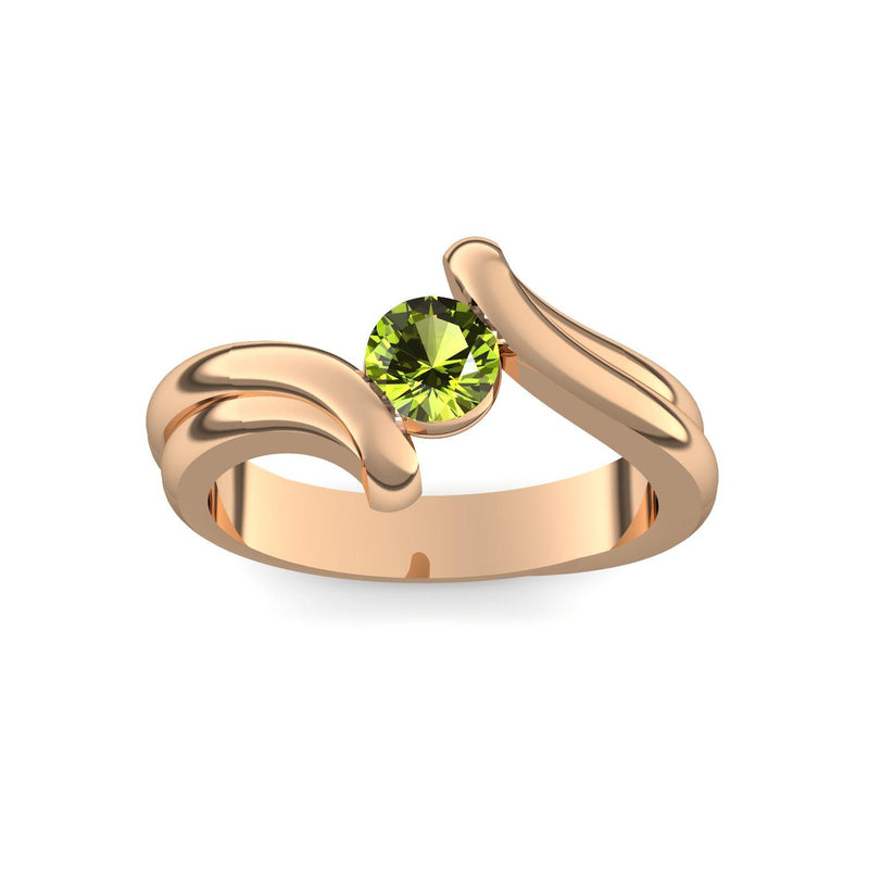 Antragsring Rosegold Peridot