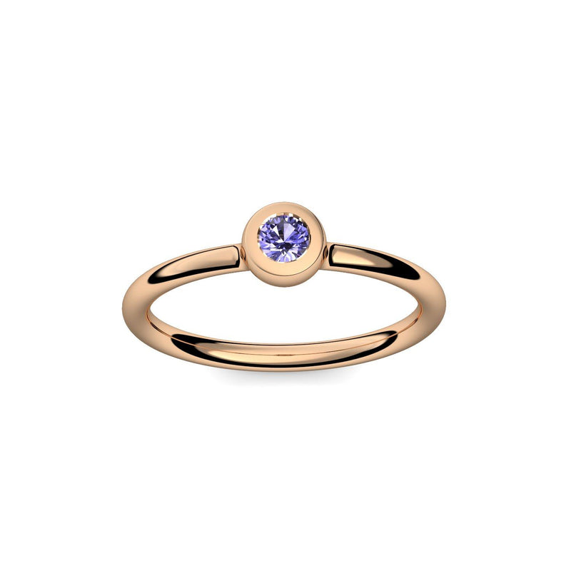 Antragsring Rosegold Tansanit