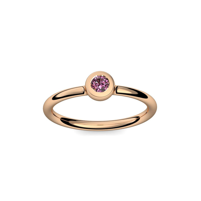 Antragsring Rosegold Turmalinpink