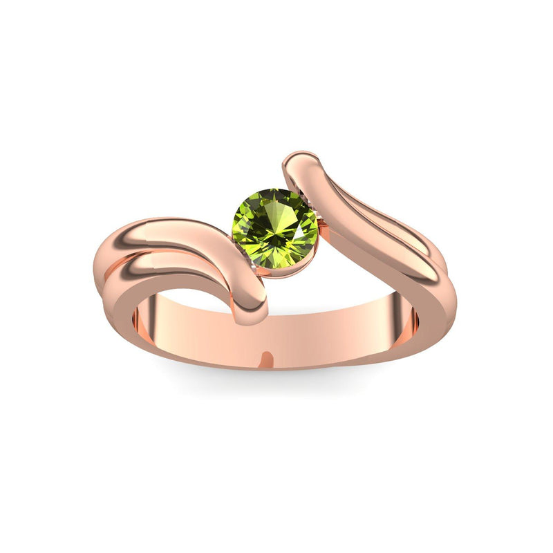 Antragsring Rotgold Peridot