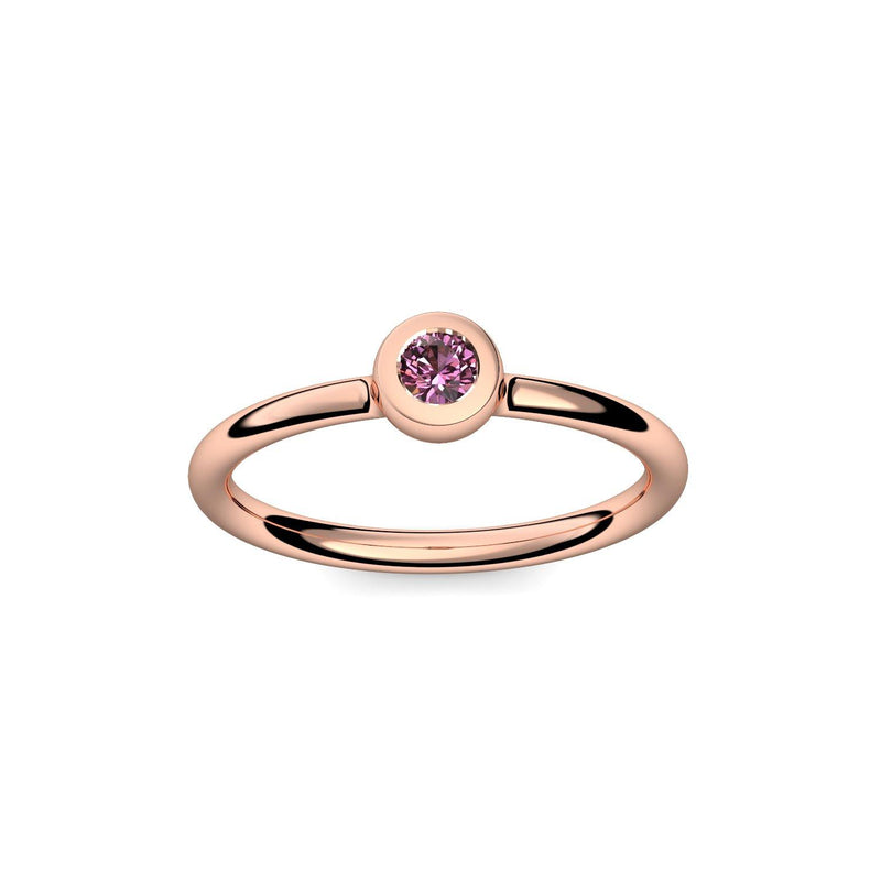 Antragsring Rotgold Turmalinpink