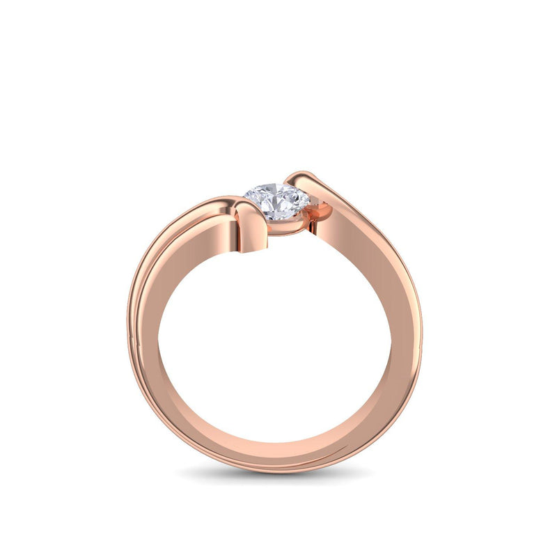 Antragsring Rotgold Zirkonia