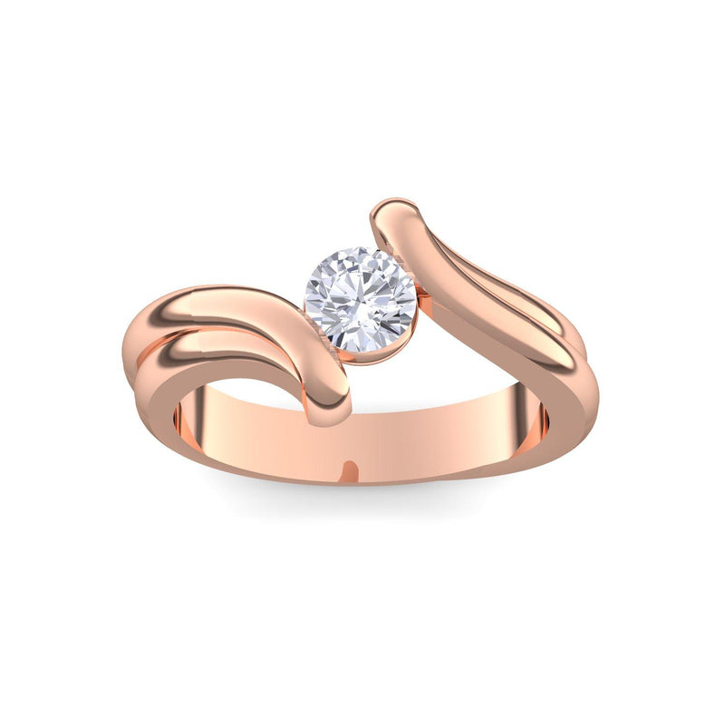 Antragsring Rotgold Zirkonia