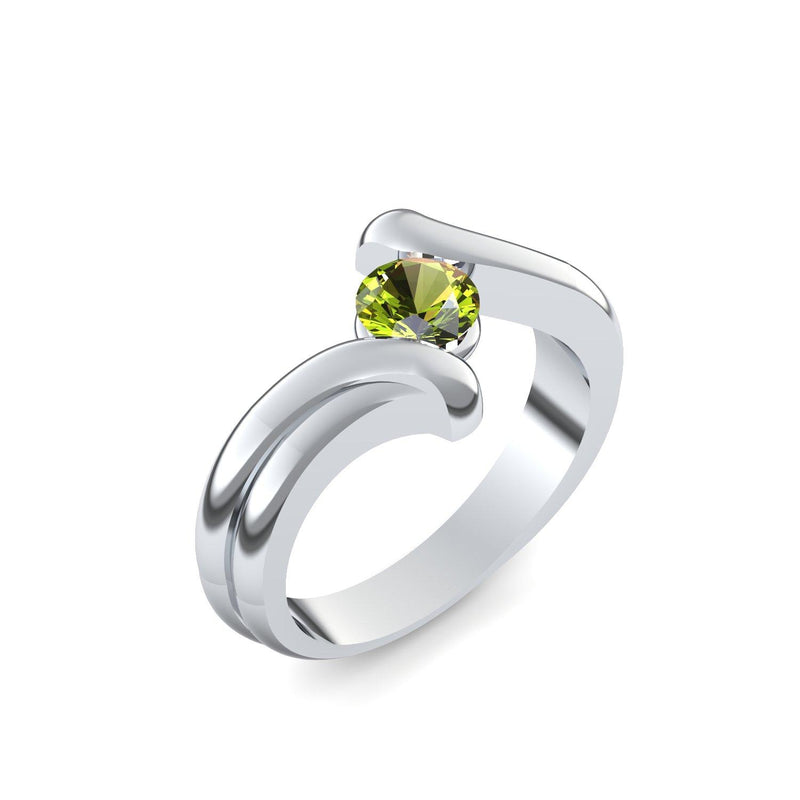 Antragsring Weissgold Peridot