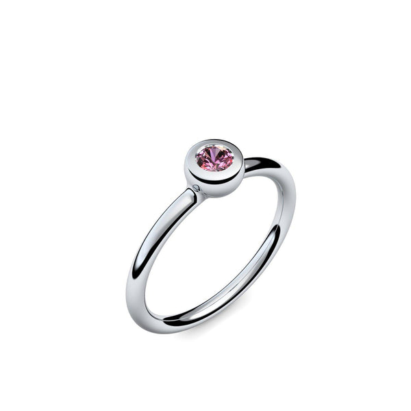 Antragsring Weissgold Turmalinpink