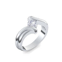 Antragsring Weissgold Zirkonia