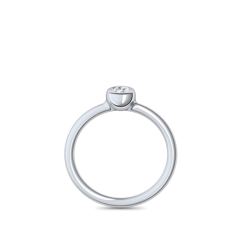 Antragsring Weissgold Zirkonia