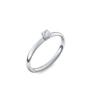 Amoonic Concinnity Verlobungsring aus 925 Sterling Silber mit Zirkonia