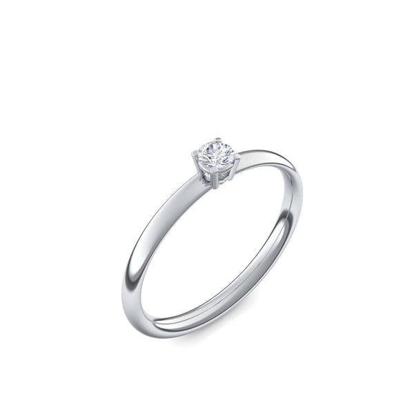 Amoonic Concinnity Verlobungsring aus 925 Sterling Silber mit Zirkonia