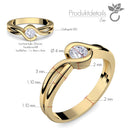 Damen Ring Gelbgold Zirkonia